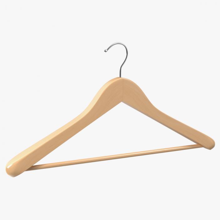 3D Wooden Coat Hanger model