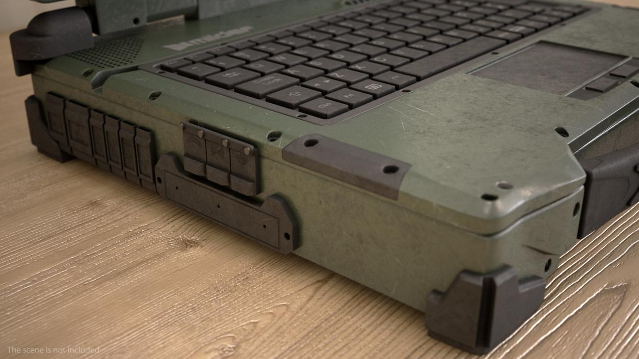 3D Rocky RK12 Army Laptop Old