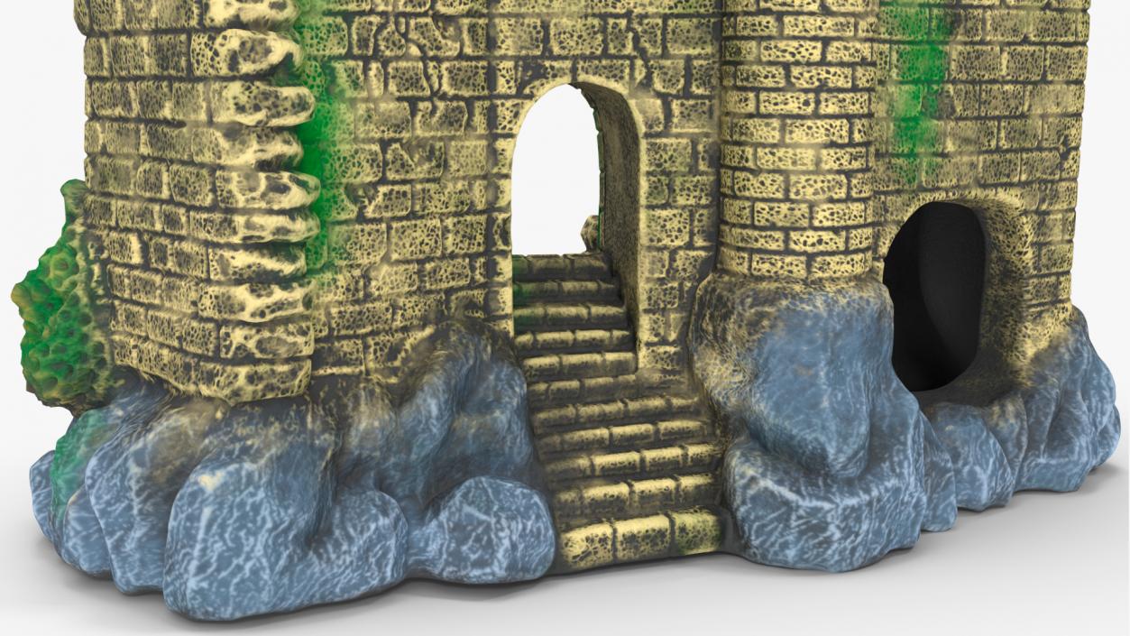 3D model Aquarium Object Castle Ruin Hideout