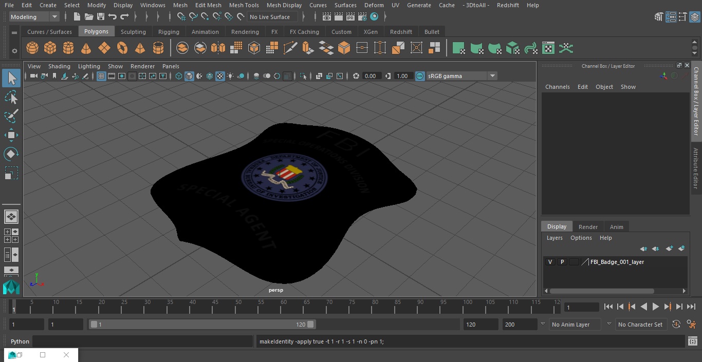 FBI Badge 3D model