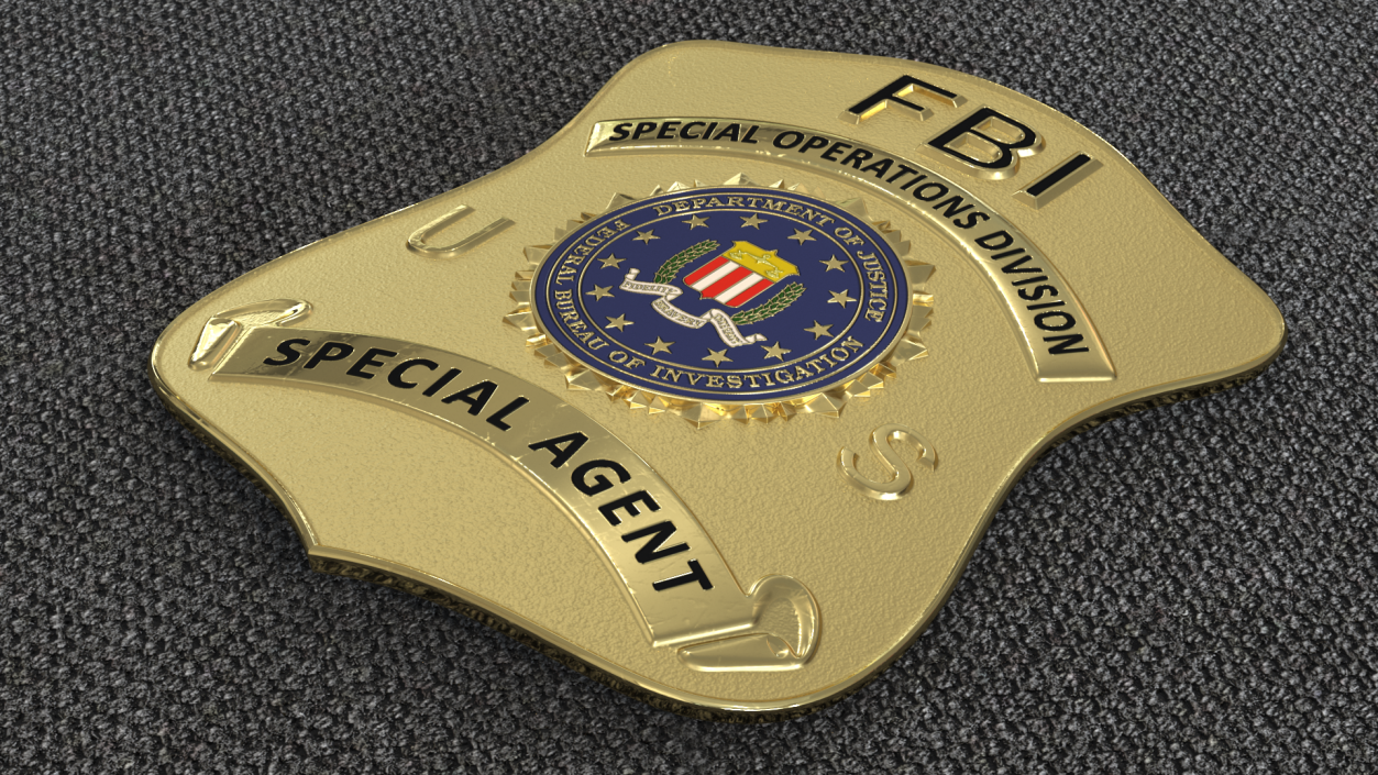 FBI Badge 3D model