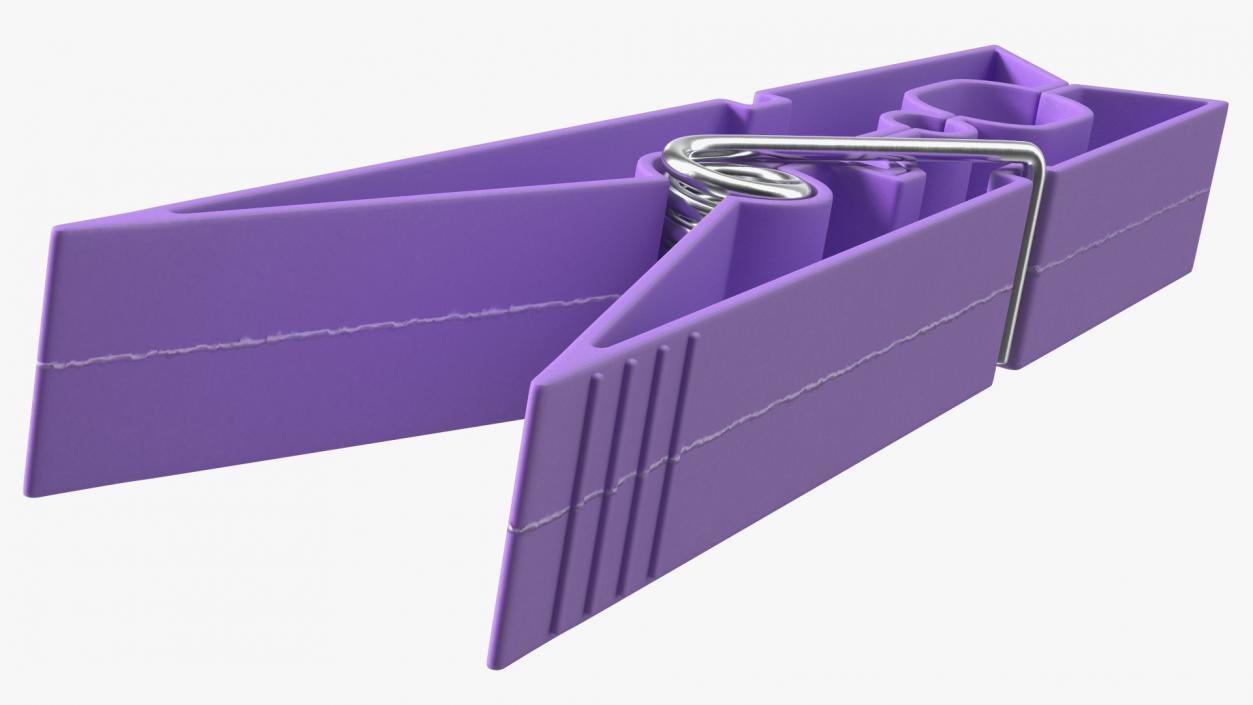 Clothespin Purple 3D