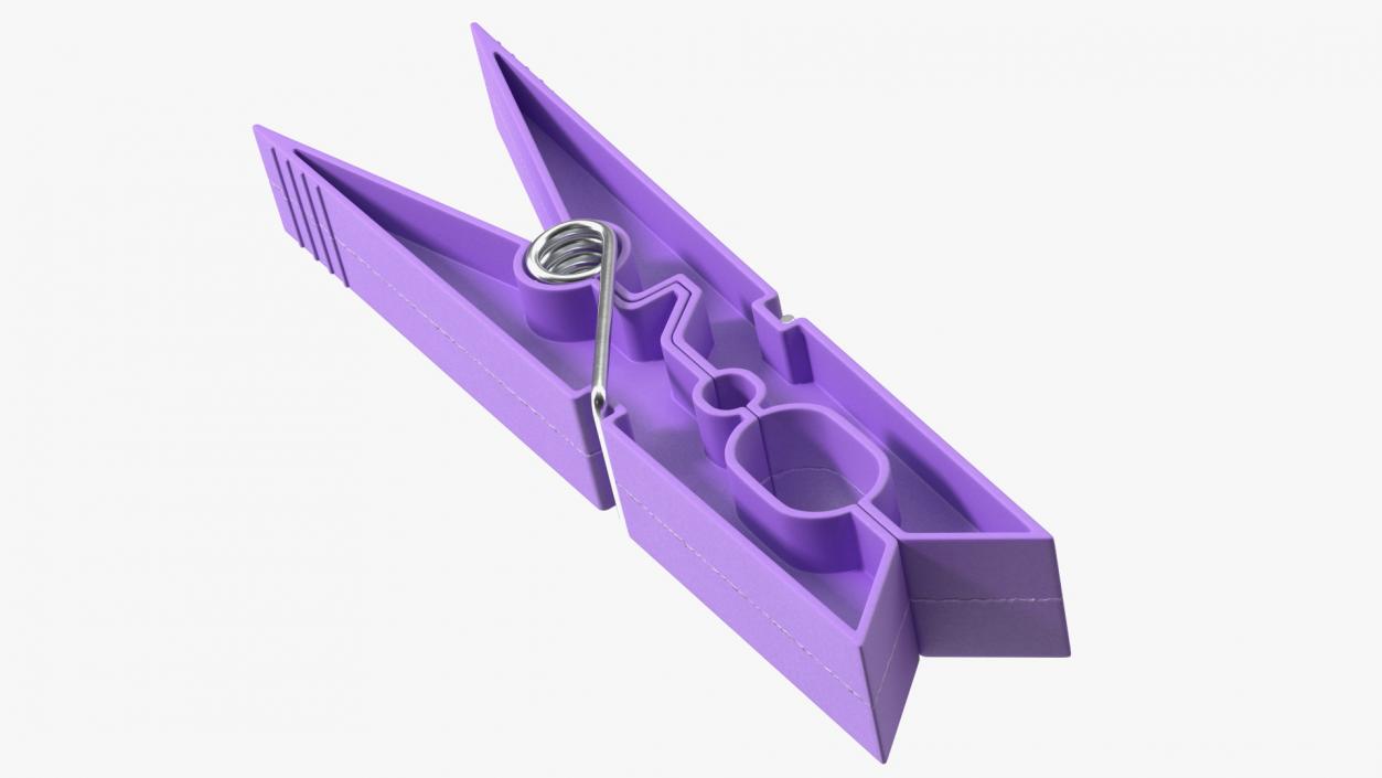 Clothespin Purple 3D