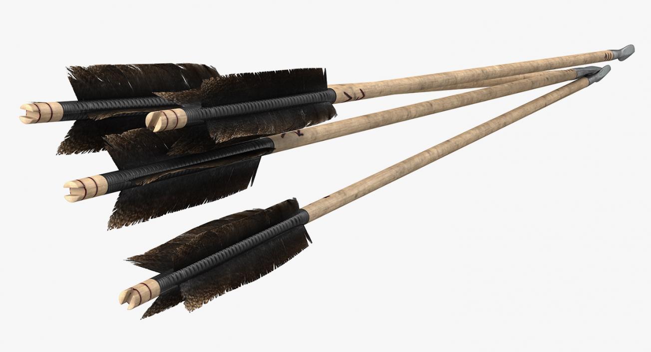 3D model Viking Bow and Letaher Quiver 3D Models Collection