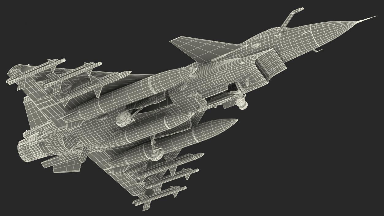 PLAAF J10 Vigorous Dragon Aerobatic Team Armament 3D model