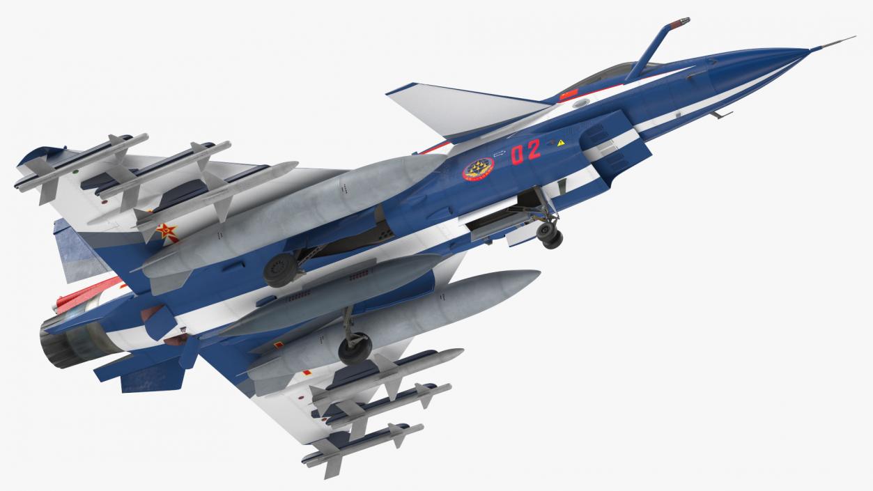 PLAAF J10 Vigorous Dragon Aerobatic Team Armament 3D model