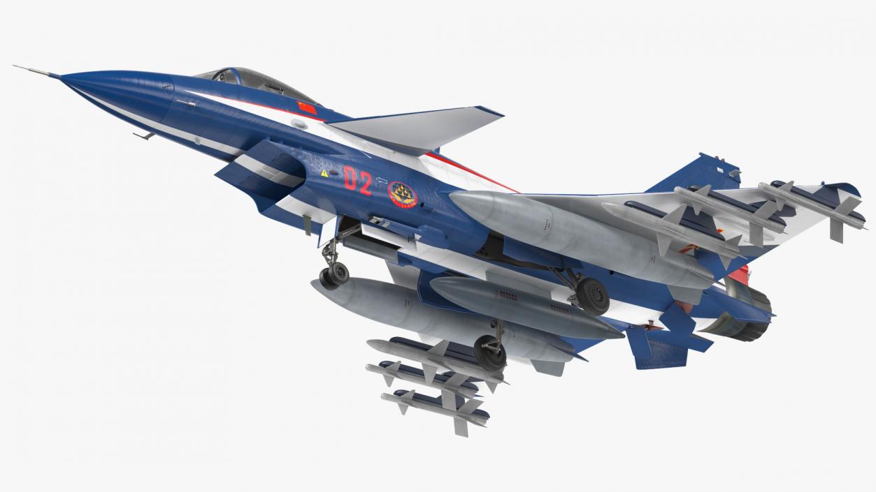 PLAAF J10 Vigorous Dragon Aerobatic Team Armament 3D model