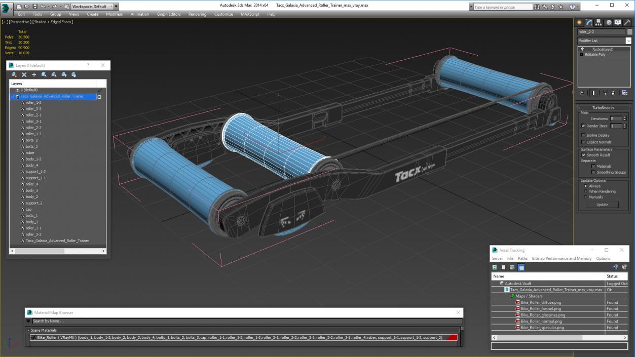 3D Tacx Galaxia Advanced Roller Trainer