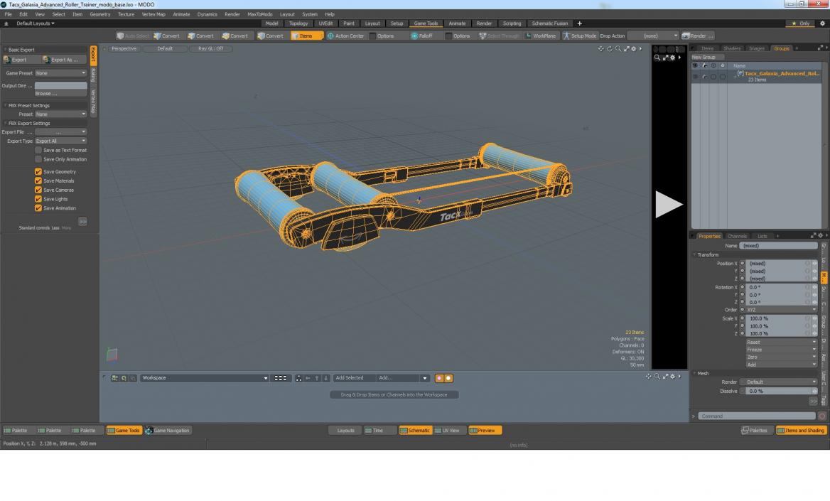 3D Tacx Galaxia Advanced Roller Trainer