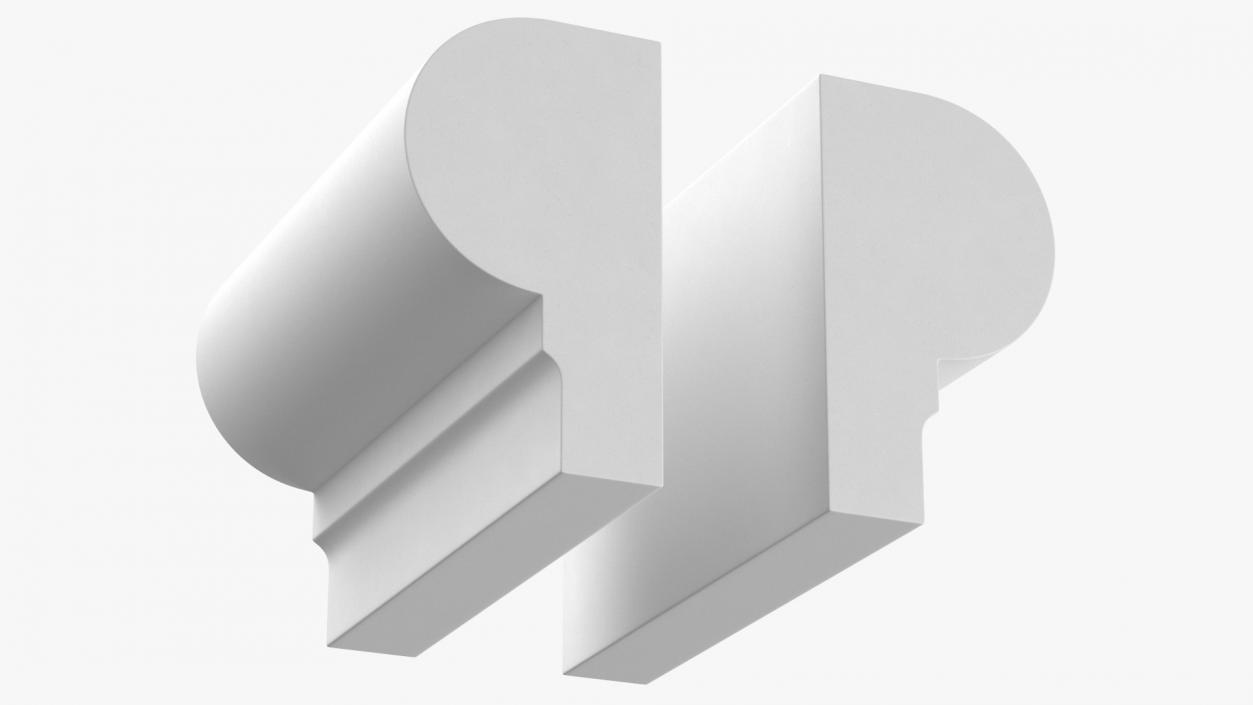 Architectural Gypsum Moldings Collection 2 3D