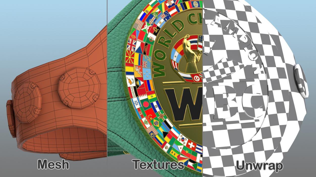 WBC Champion Belt 3D