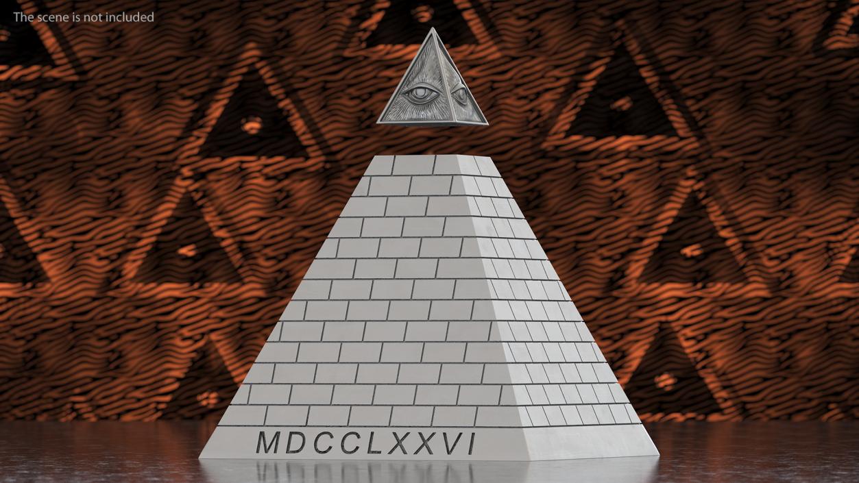 3D model Illuminati Pyramid Silver