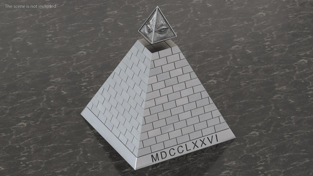 3D model Illuminati Pyramid Silver