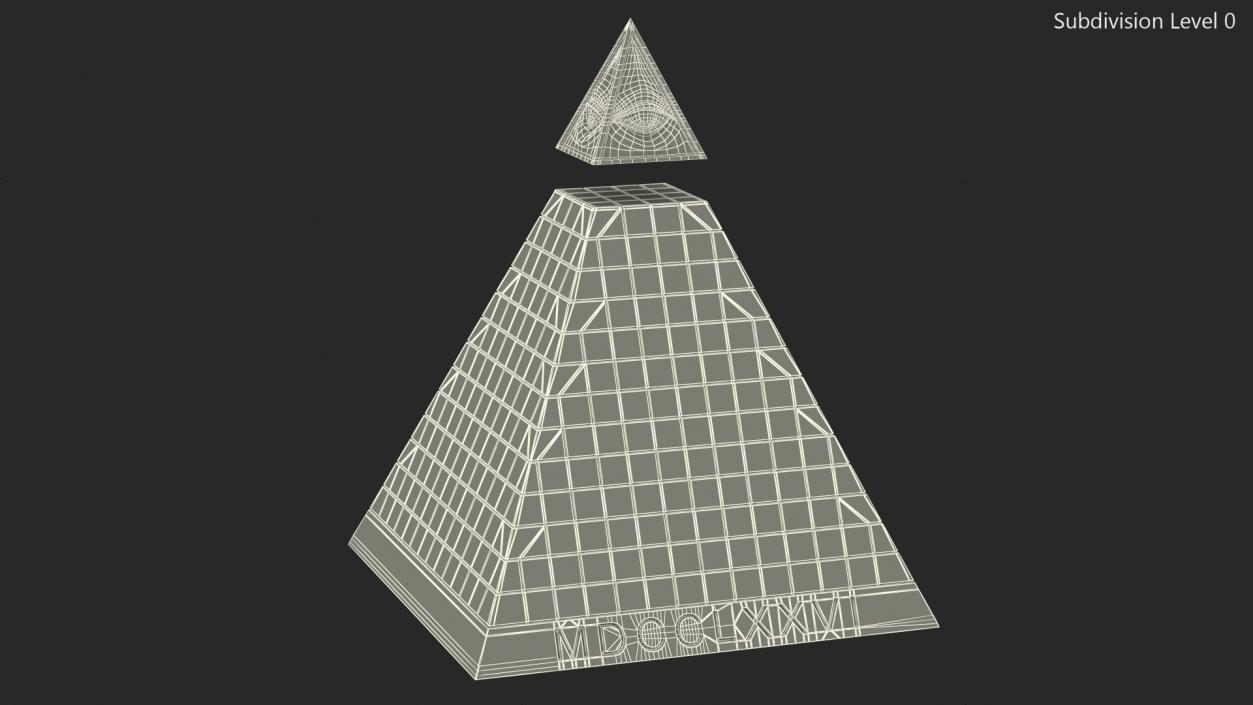 3D model Illuminati Pyramid Silver