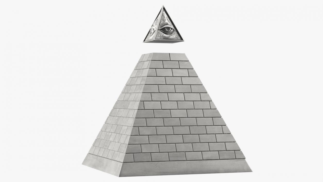 3D model Illuminati Pyramid Silver