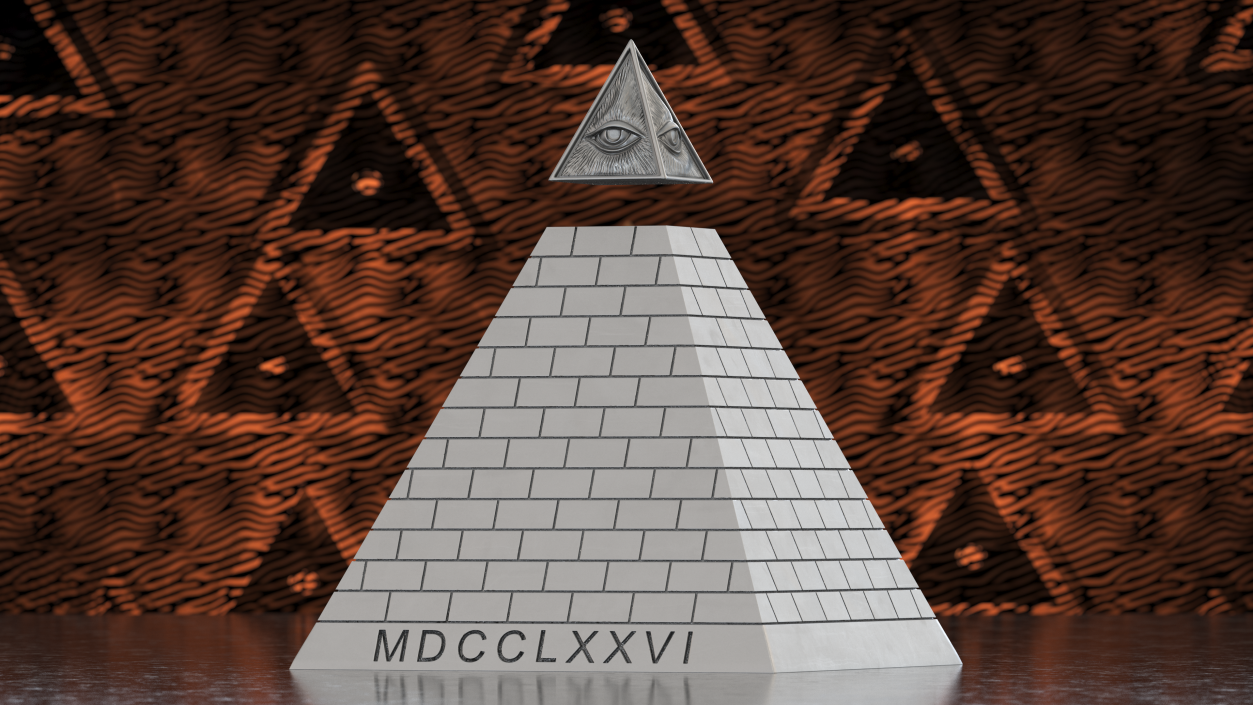 3D model Illuminati Pyramid Silver