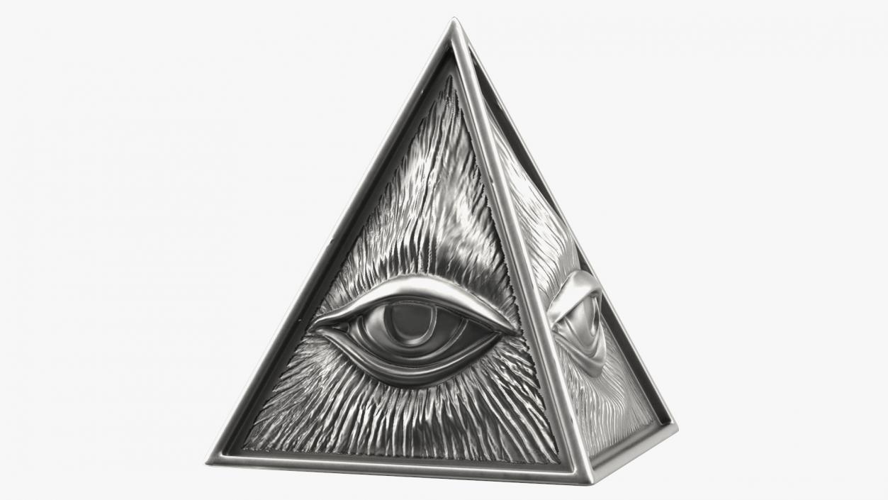 3D model Illuminati Pyramid Silver