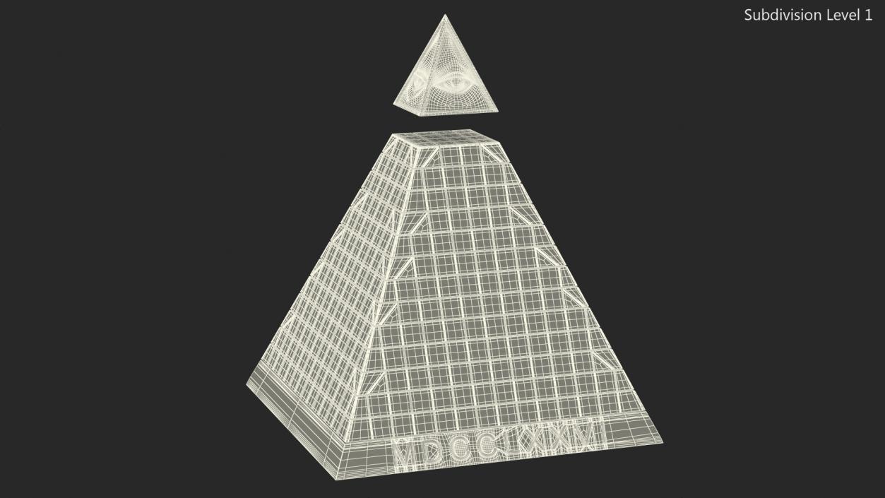 3D model Illuminati Pyramid Silver