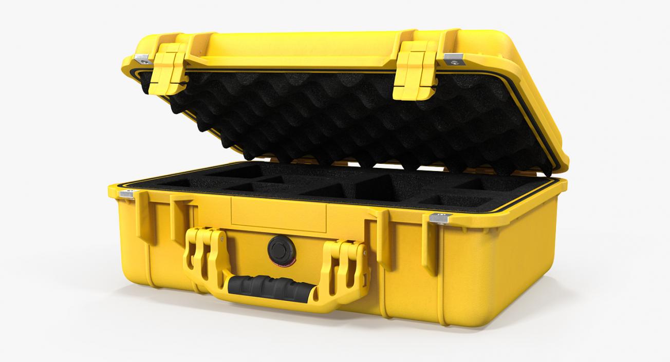 3D model Pelican Case Photo Foam Yellow