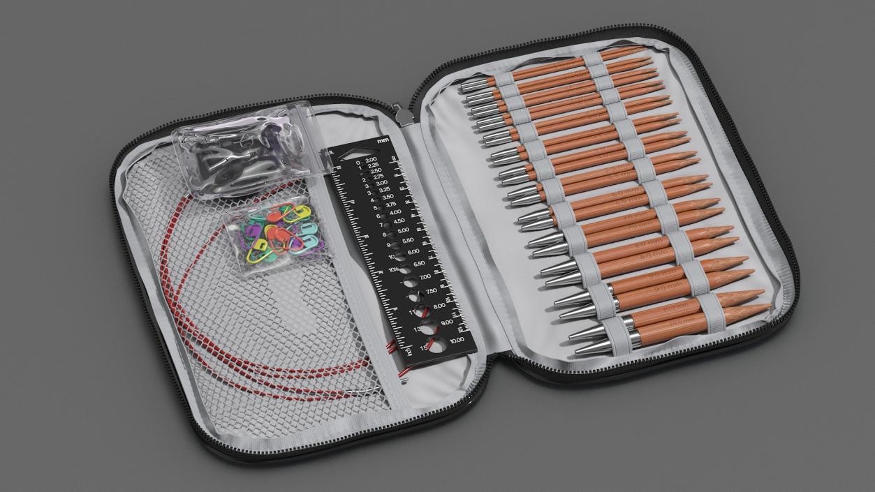 3D model Knitting Needles Set