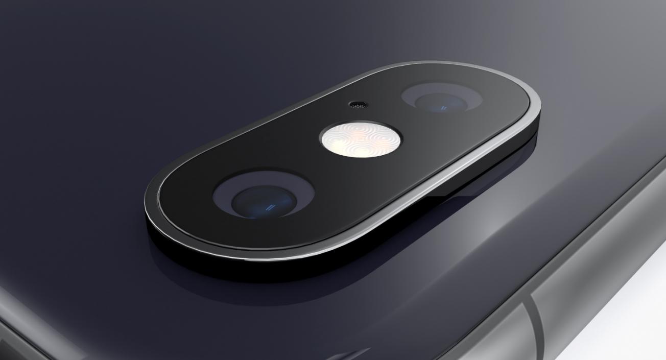 Space Grey iPhone XS Max 3D model