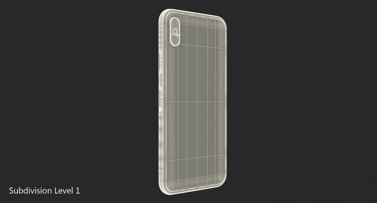 Space Grey iPhone XS Max 3D model