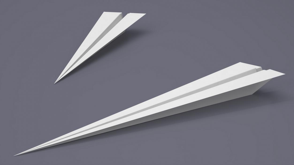 Origami Paper Plane 3D model