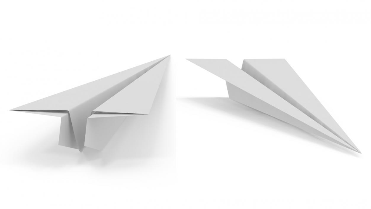 Origami Paper Plane 3D model