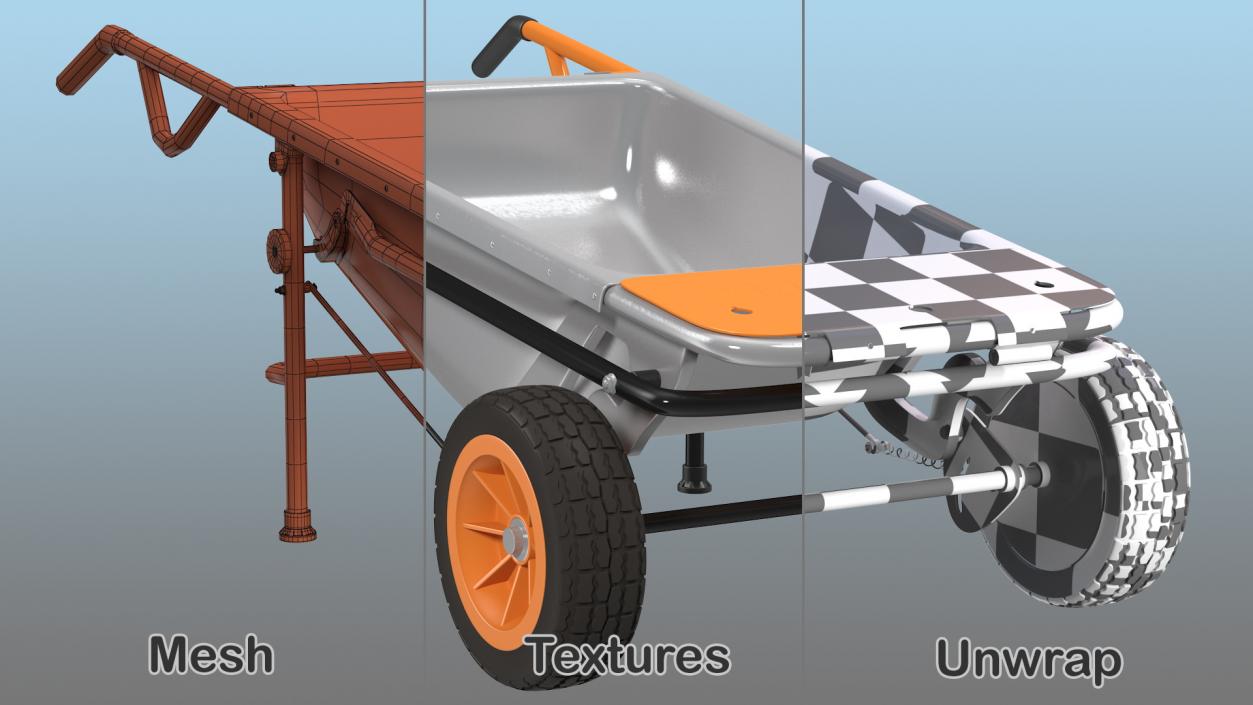 3D model WORX Aerocart 8in1 Wheelbarrow Yard Cart