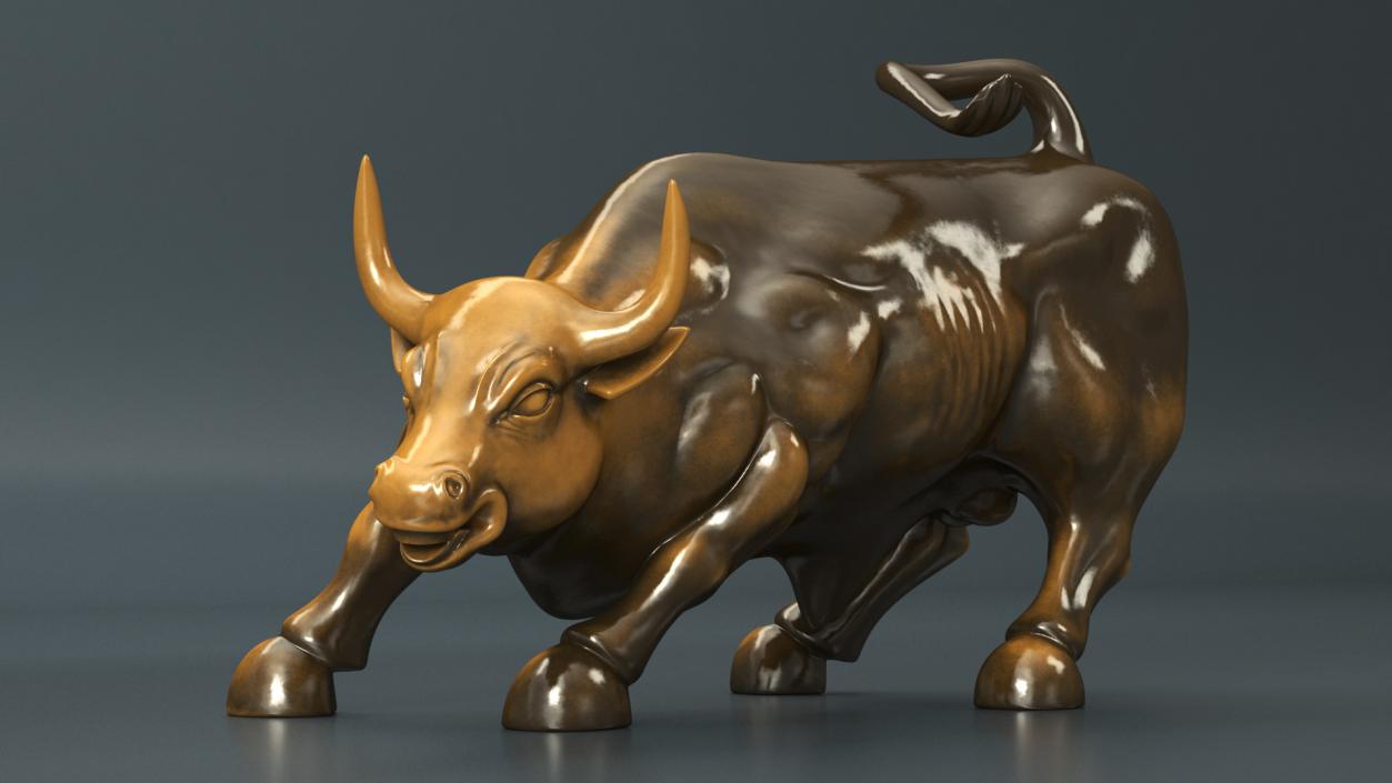 3D model Wall Street Charging Bull Sculpture