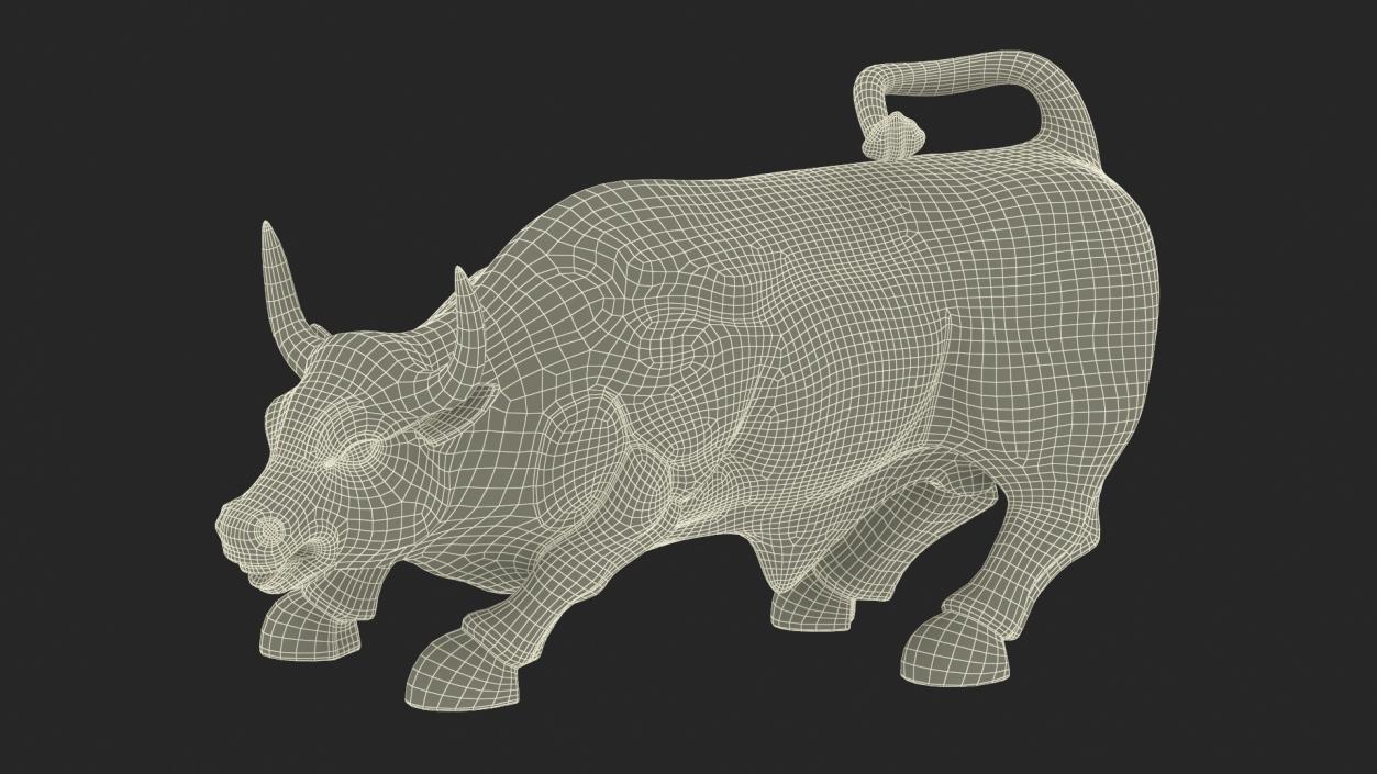 3D model Wall Street Charging Bull Sculpture