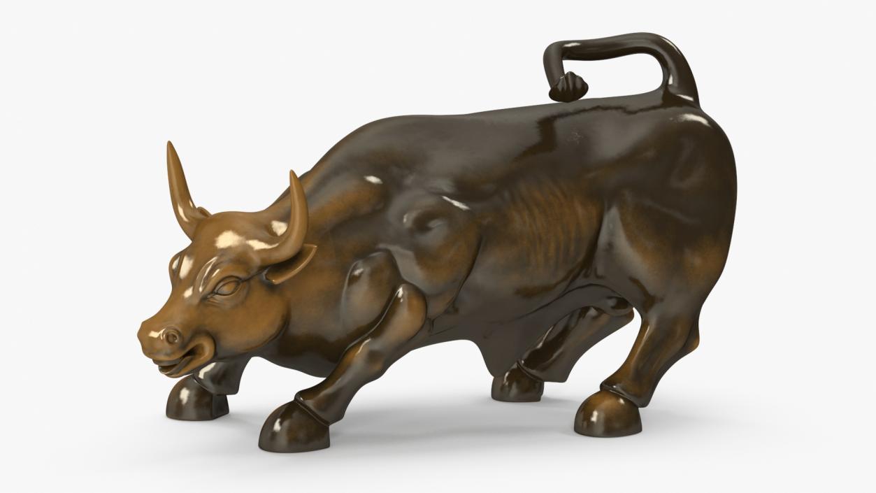 3D model Wall Street Charging Bull Sculpture