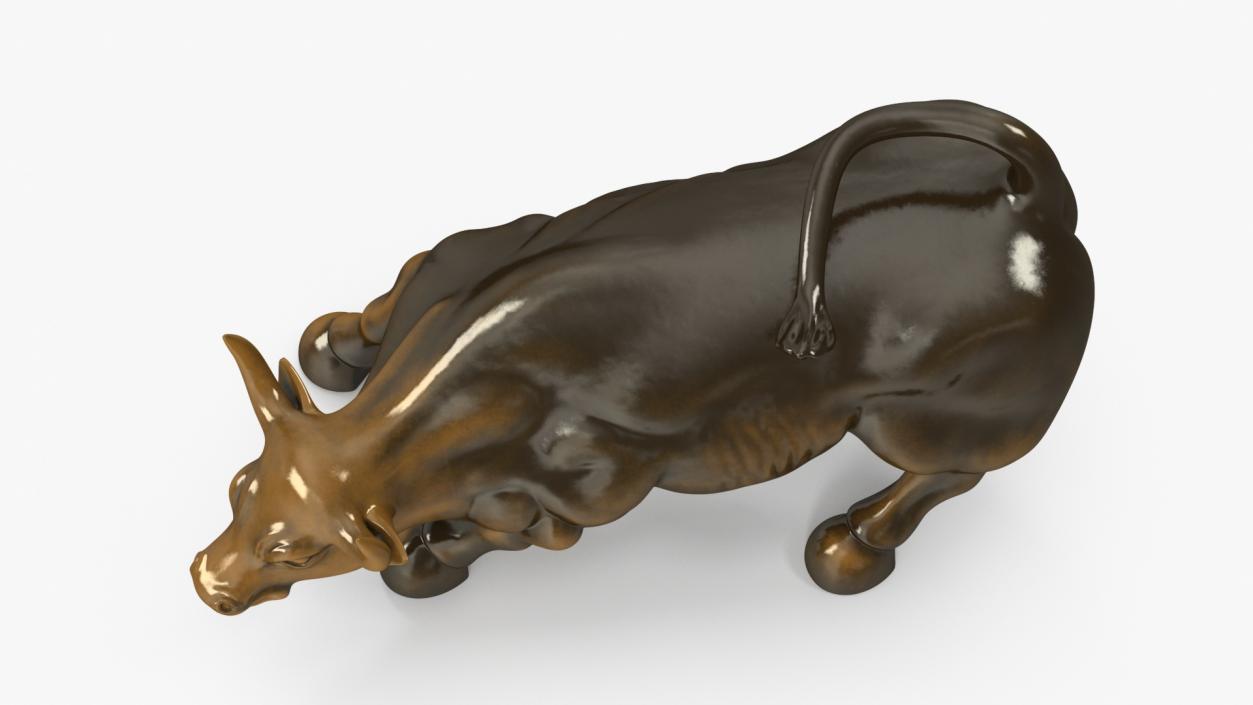 3D model Wall Street Charging Bull Sculpture