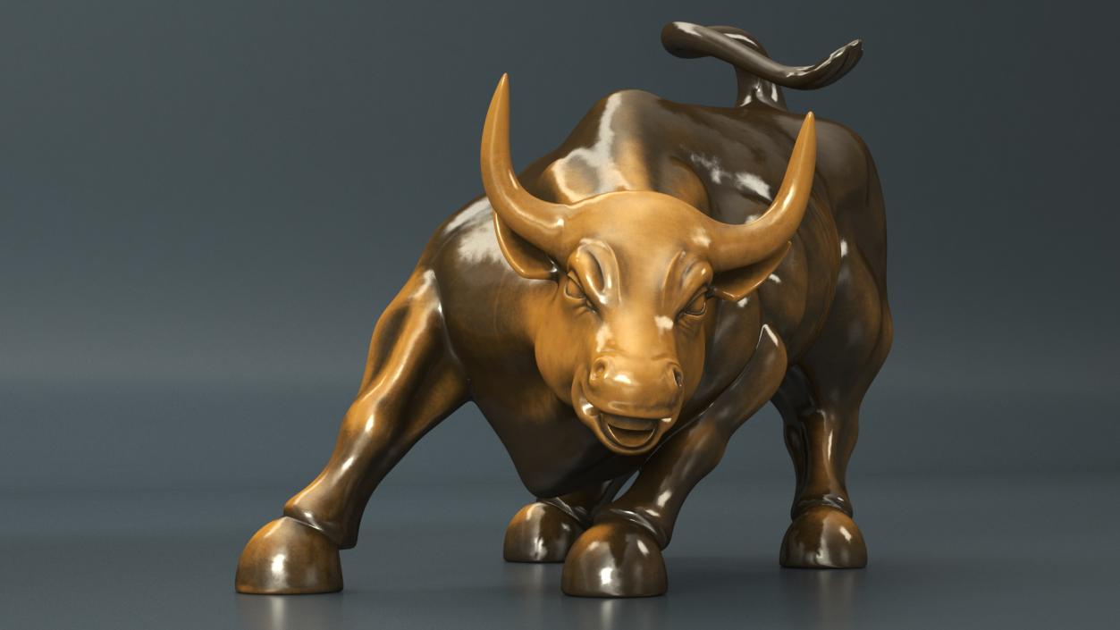 3D model Wall Street Charging Bull Sculpture