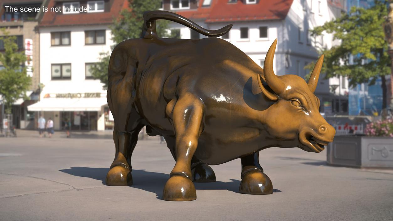 3D model Wall Street Charging Bull Sculpture