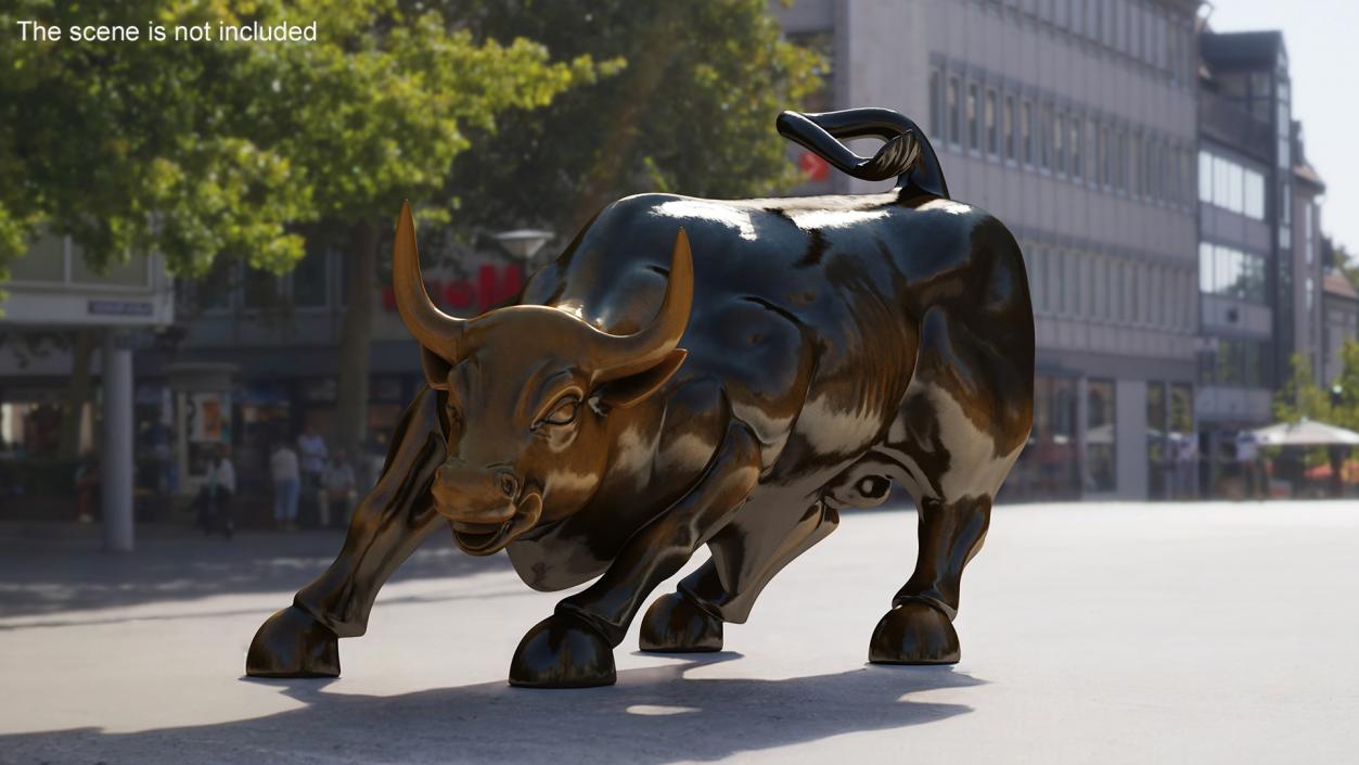 3D model Wall Street Charging Bull Sculpture