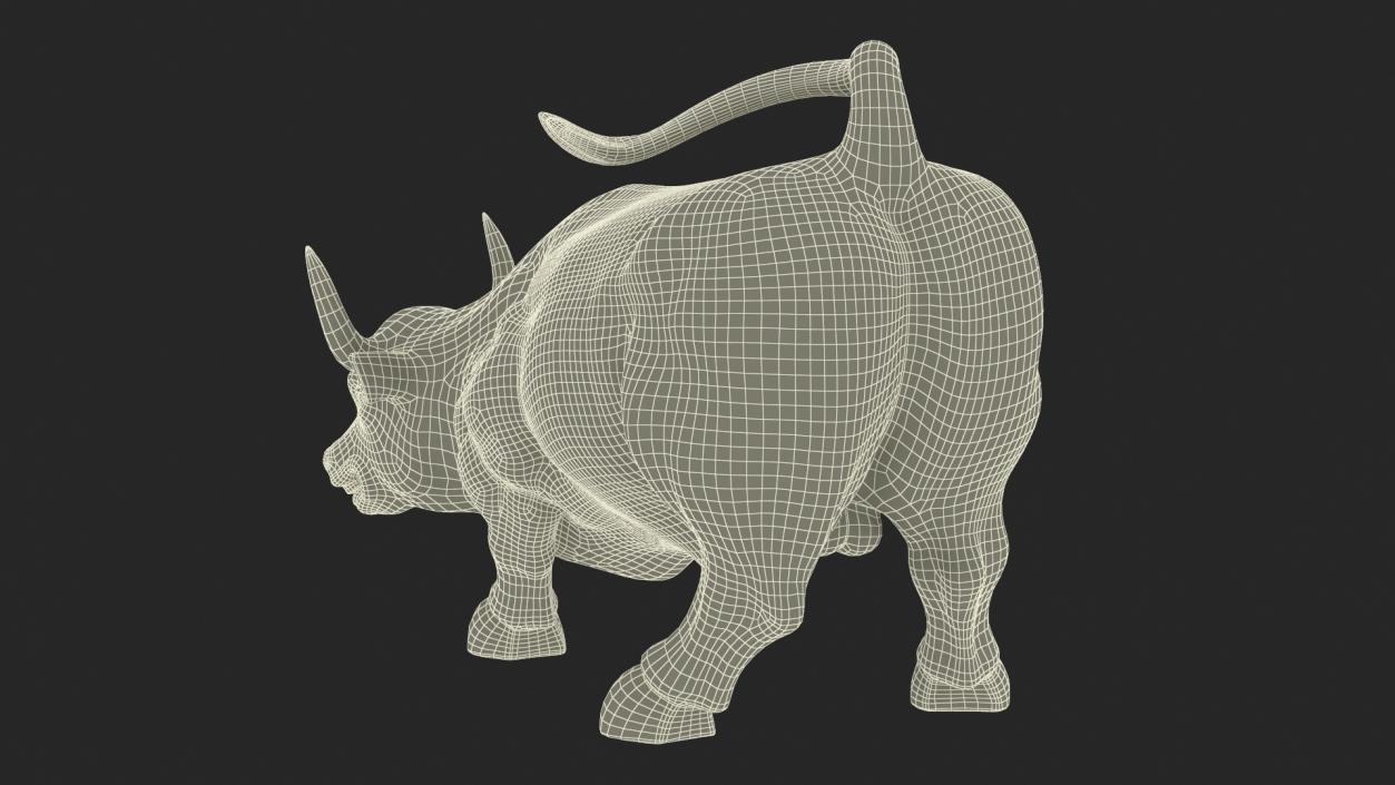 3D model Wall Street Charging Bull Sculpture