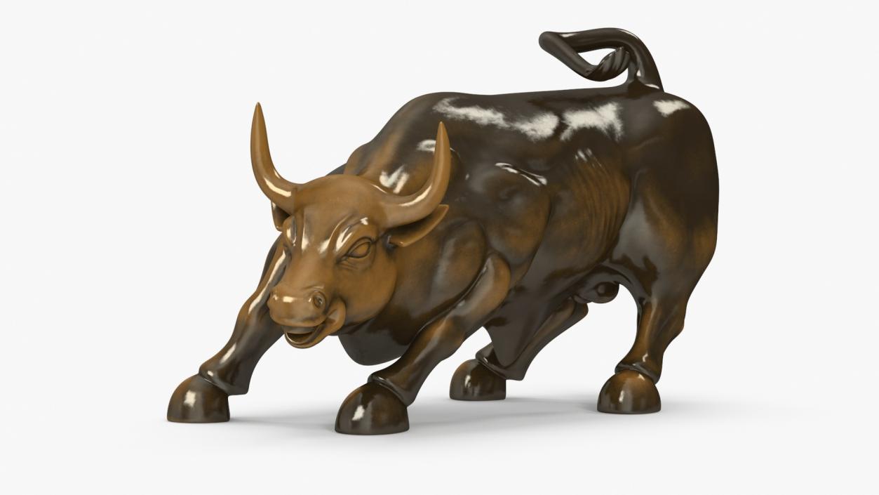 3D model Wall Street Charging Bull Sculpture