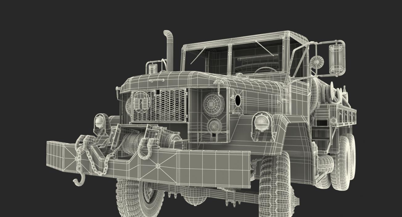 3D Fuel Tank Truck m49 Rigged