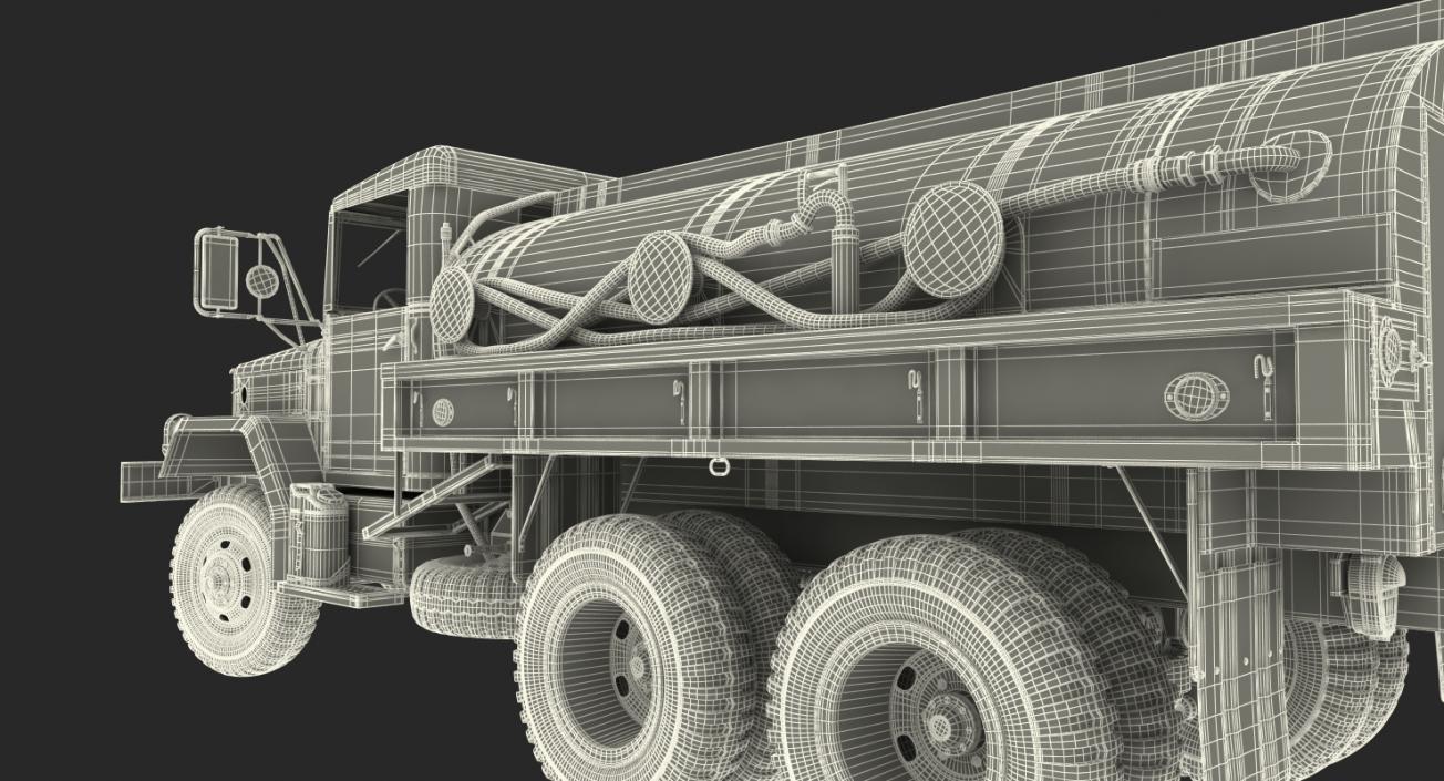 3D Fuel Tank Truck m49 Rigged