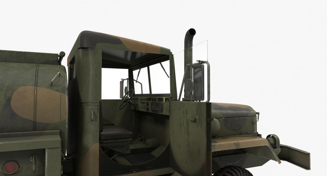 3D Fuel Tank Truck m49 Rigged