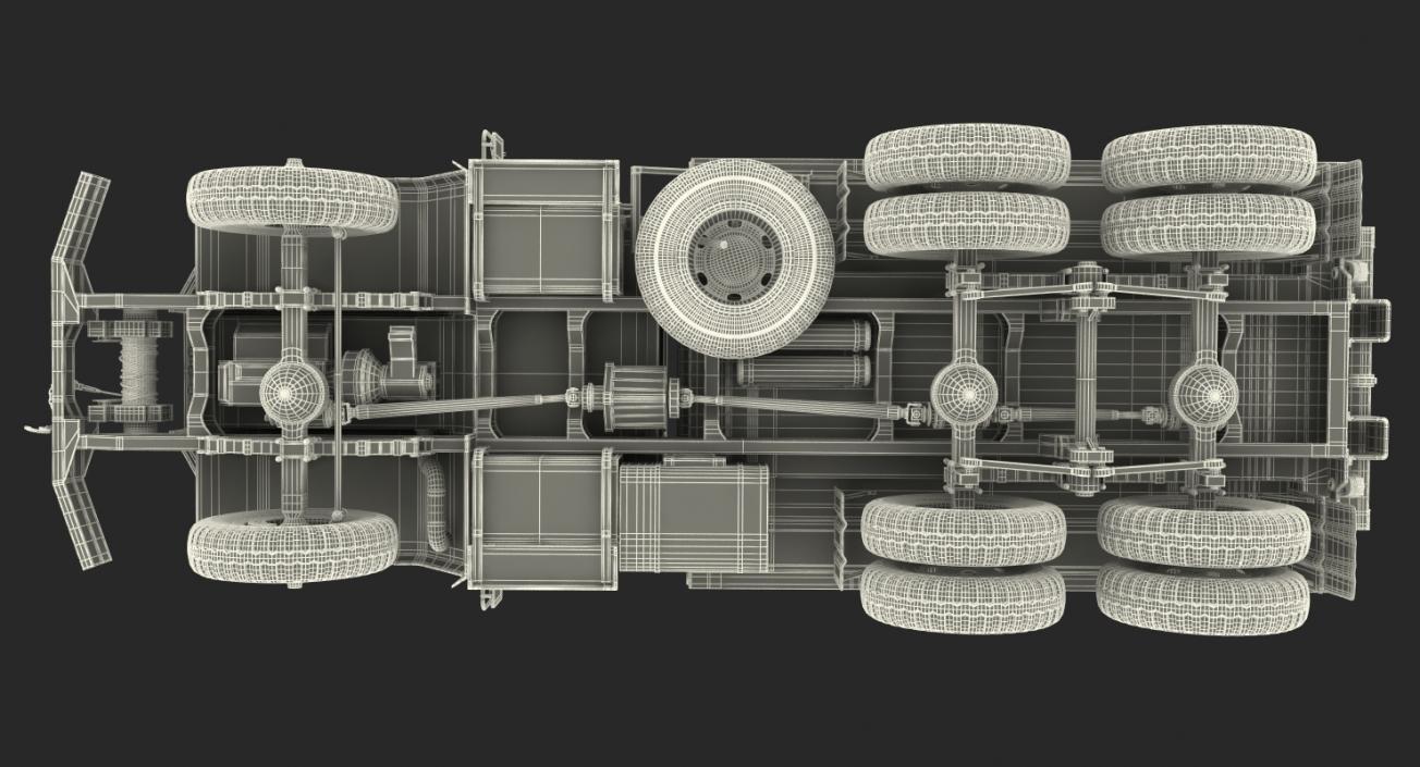 3D Fuel Tank Truck m49 Rigged