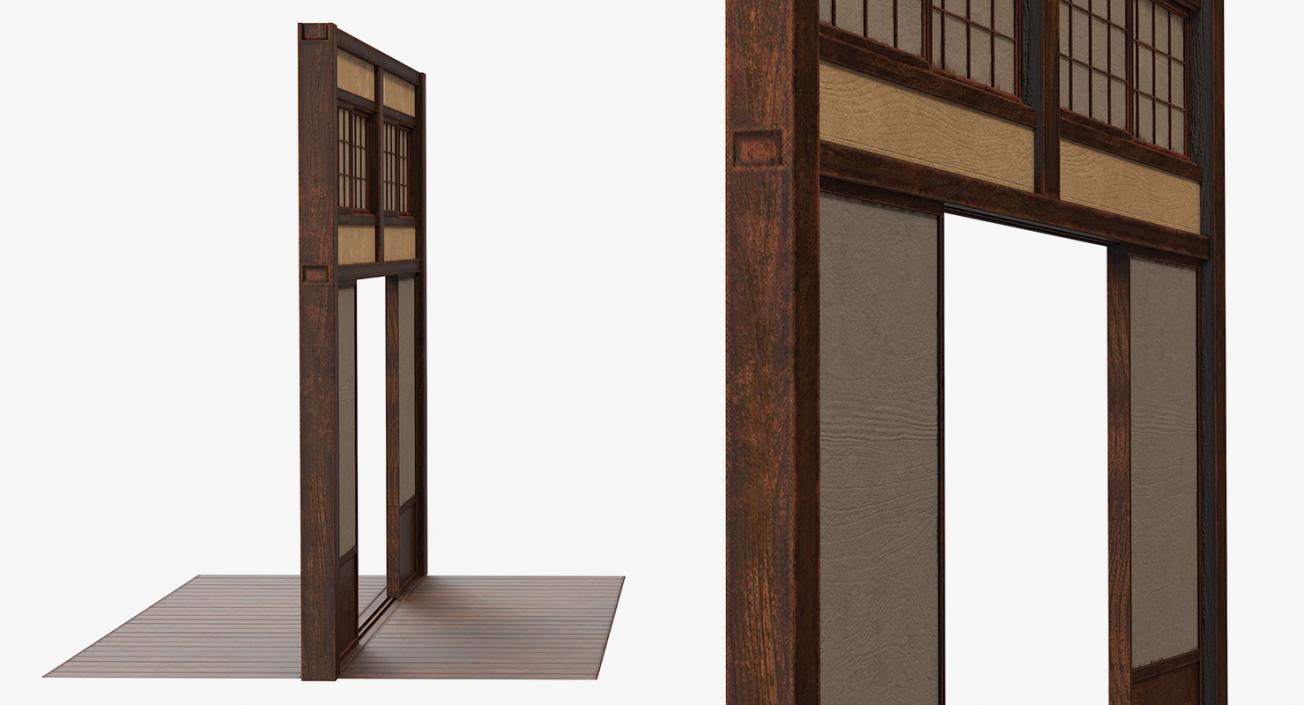 3D Japanese Sliding Door