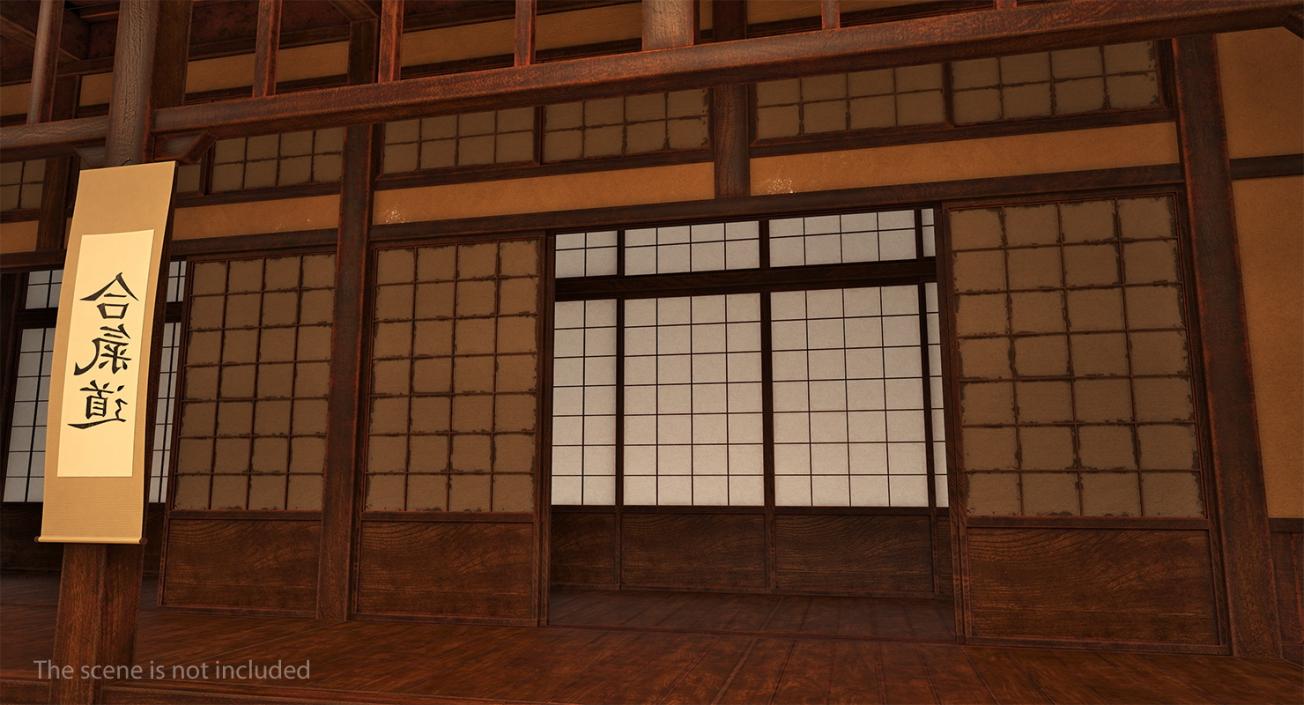 3D Japanese Sliding Door