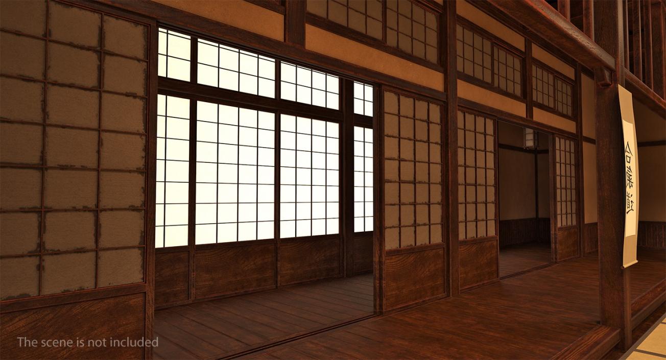 3D Japanese Sliding Door