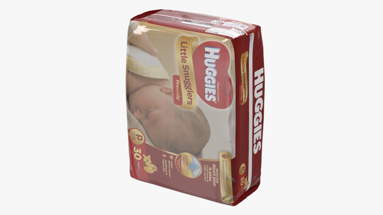 Huggies Little Snugglers Package 3D