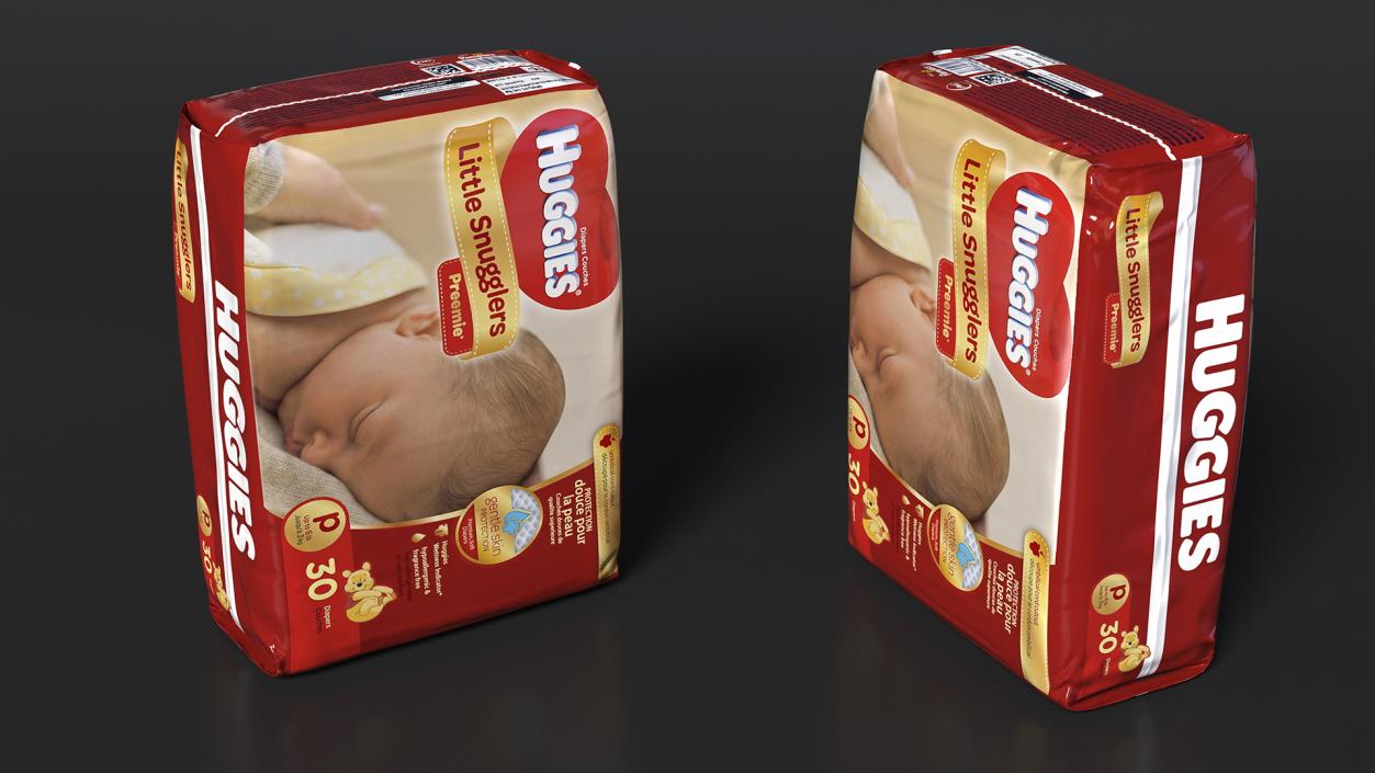 Huggies Little Snugglers Package 3D