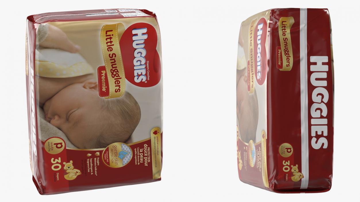 Huggies Little Snugglers Package 3D