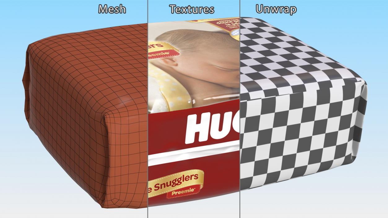 Huggies Little Snugglers Package 3D