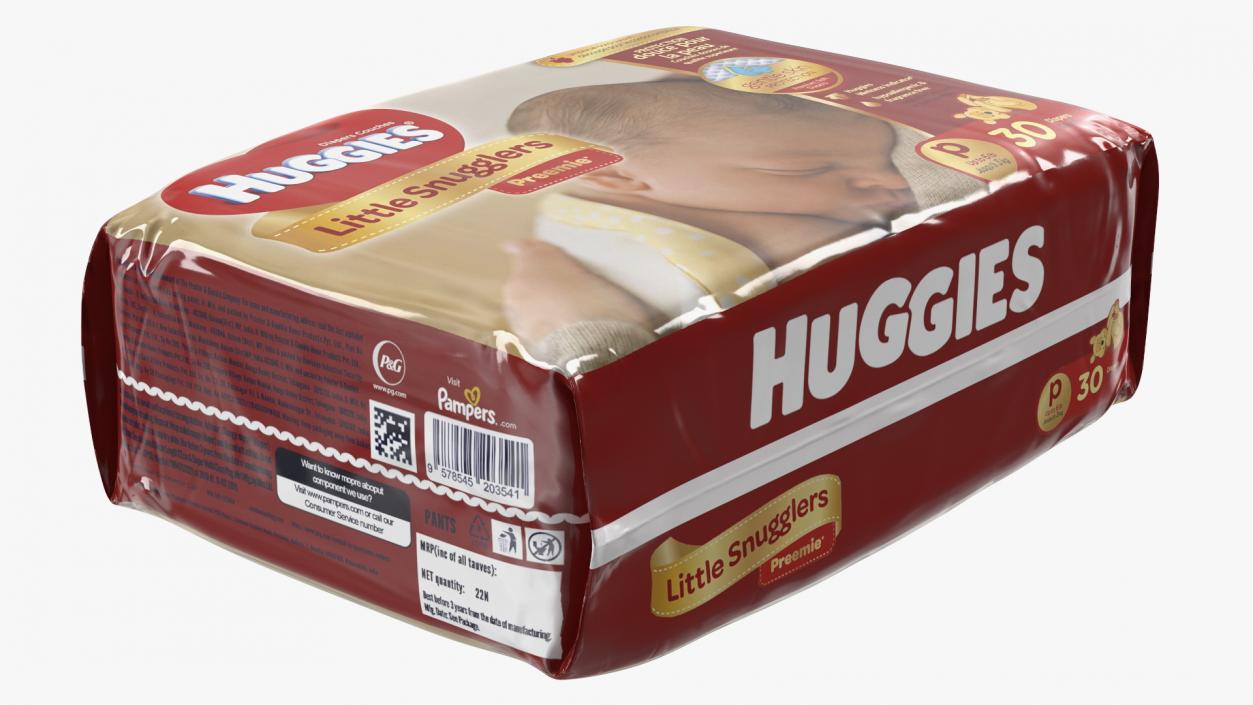 Huggies Little Snugglers Package 3D